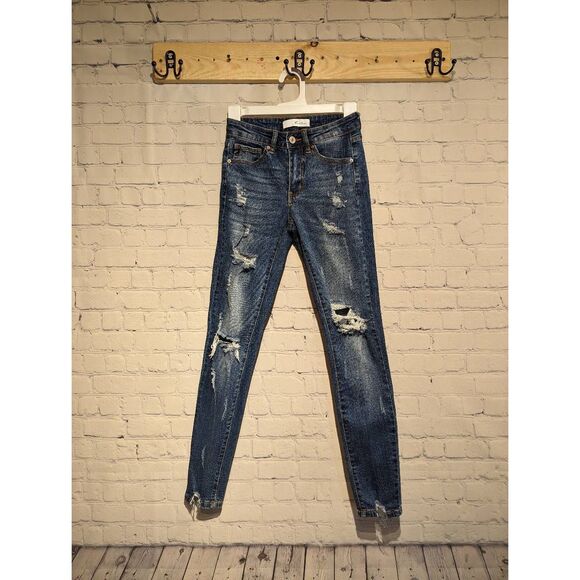 KanCan  distressed skinny jeans size 1/24 * - Picture 1 of 4